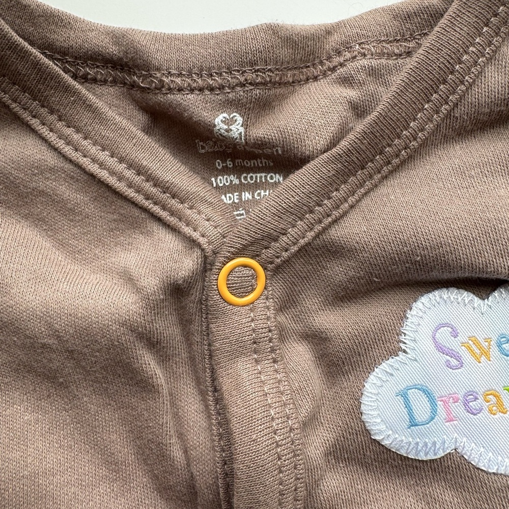 NWOT Baby Aspen Chocolate Brown Pajama “Sweet Dreamzzz” Gift Set - Picture 5 of 6